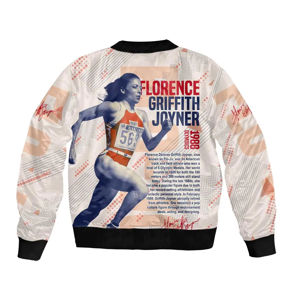 The Phenomenal Woman Flo-Jo Bomber Jacket 1988 Olympic DT02