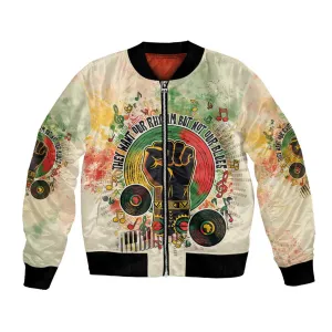 They Want Our Rhythm Not Our Blues Bomber Jacket Afro Pride Music DT03
