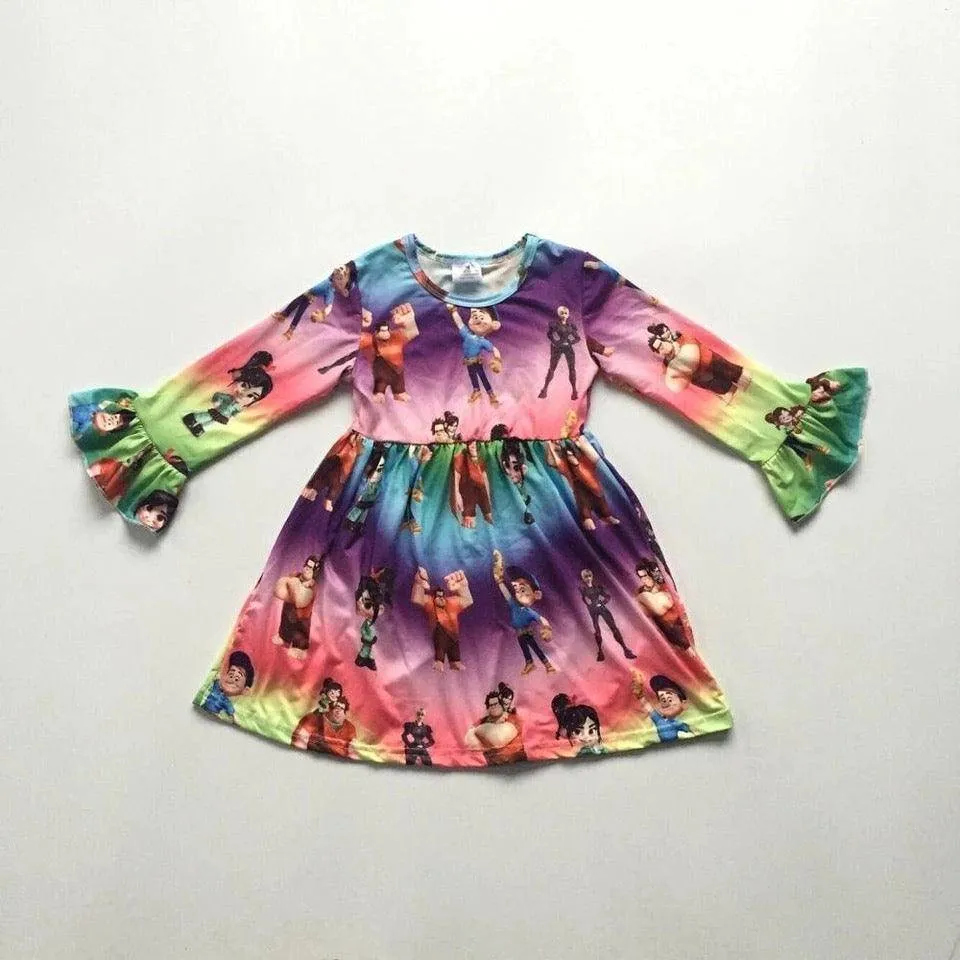 Toddler Baby Girls Flora Rainbow Dresses