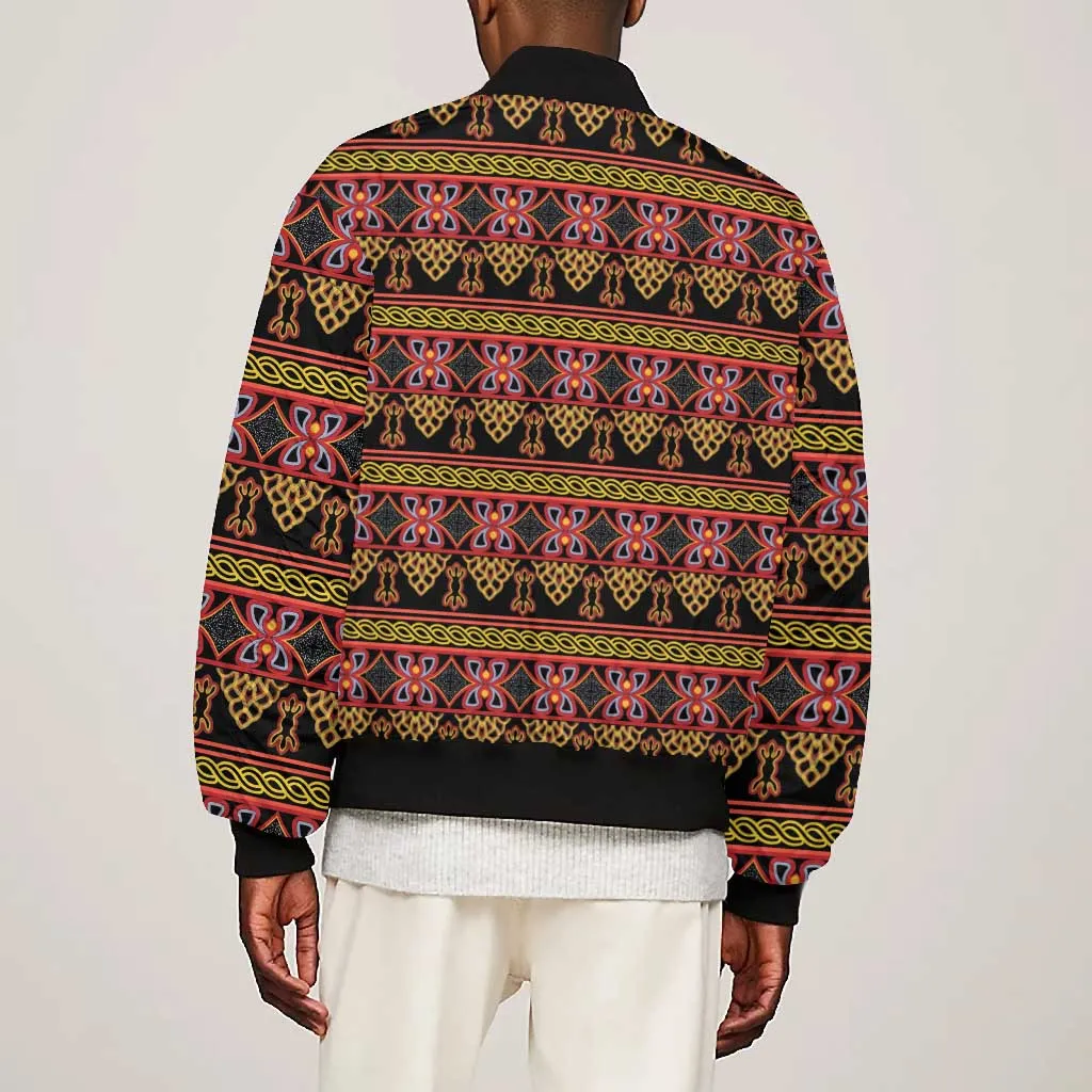 Toghu Cameroon Bomber Jacket Traditional Pattern LT15
