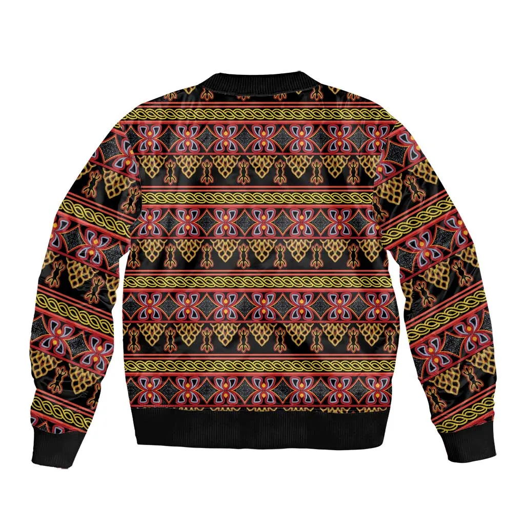 Toghu Cameroon Bomber Jacket Traditional Pattern LT15