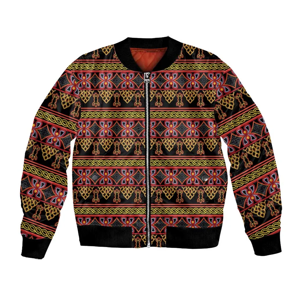Toghu Cameroon Bomber Jacket Traditional Pattern LT15