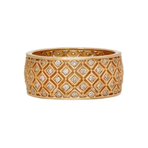 Trellis White Diamond Band