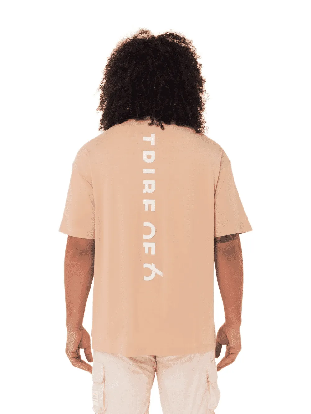TRIBE OF 6 ASKEL BAMBOO OVERSIZED SHORT SLEEVE T-SHIRT WITH PRINTED BACK