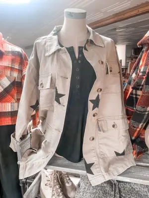 True Intention Henley Pocket Top
