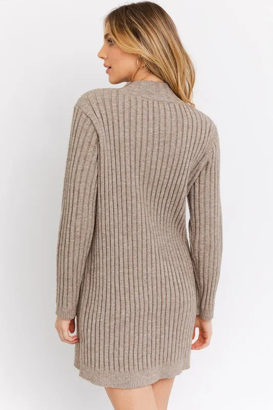 TURTLE NECK SWEATER DRESS, Gilli