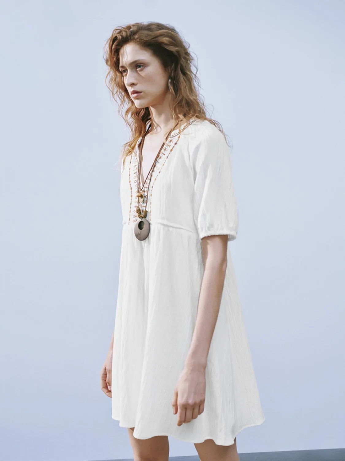 V-Neck A-Line Dresses