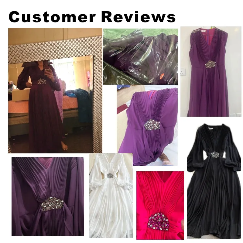 V Neck Chiffon Women Party Dresses