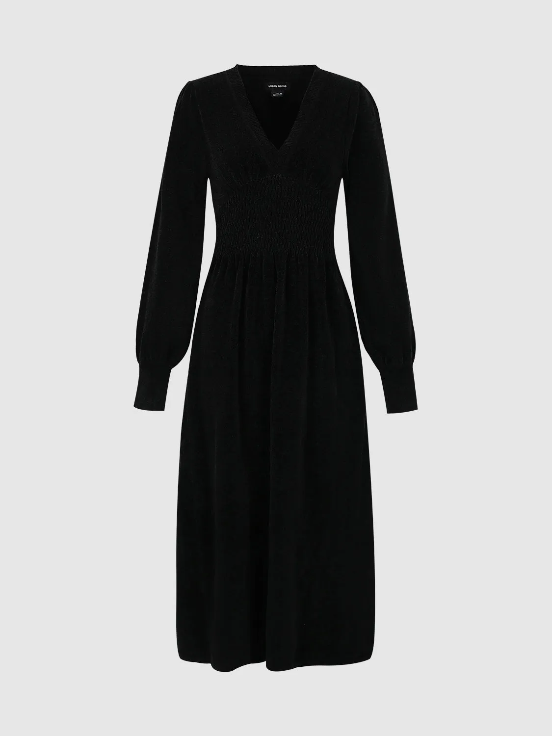 V-Neck Knitted Dresses