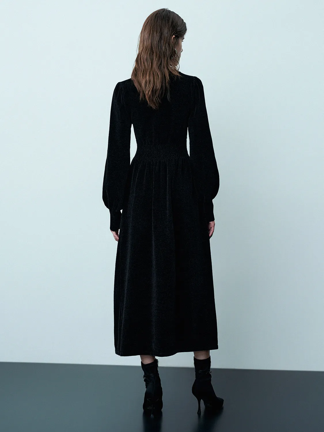 V-Neck Knitted Dresses