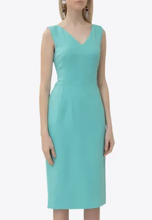 V-neck Midi Dress