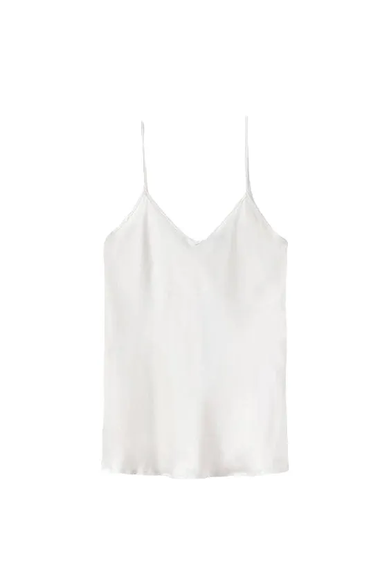 V Silk Camisole Top