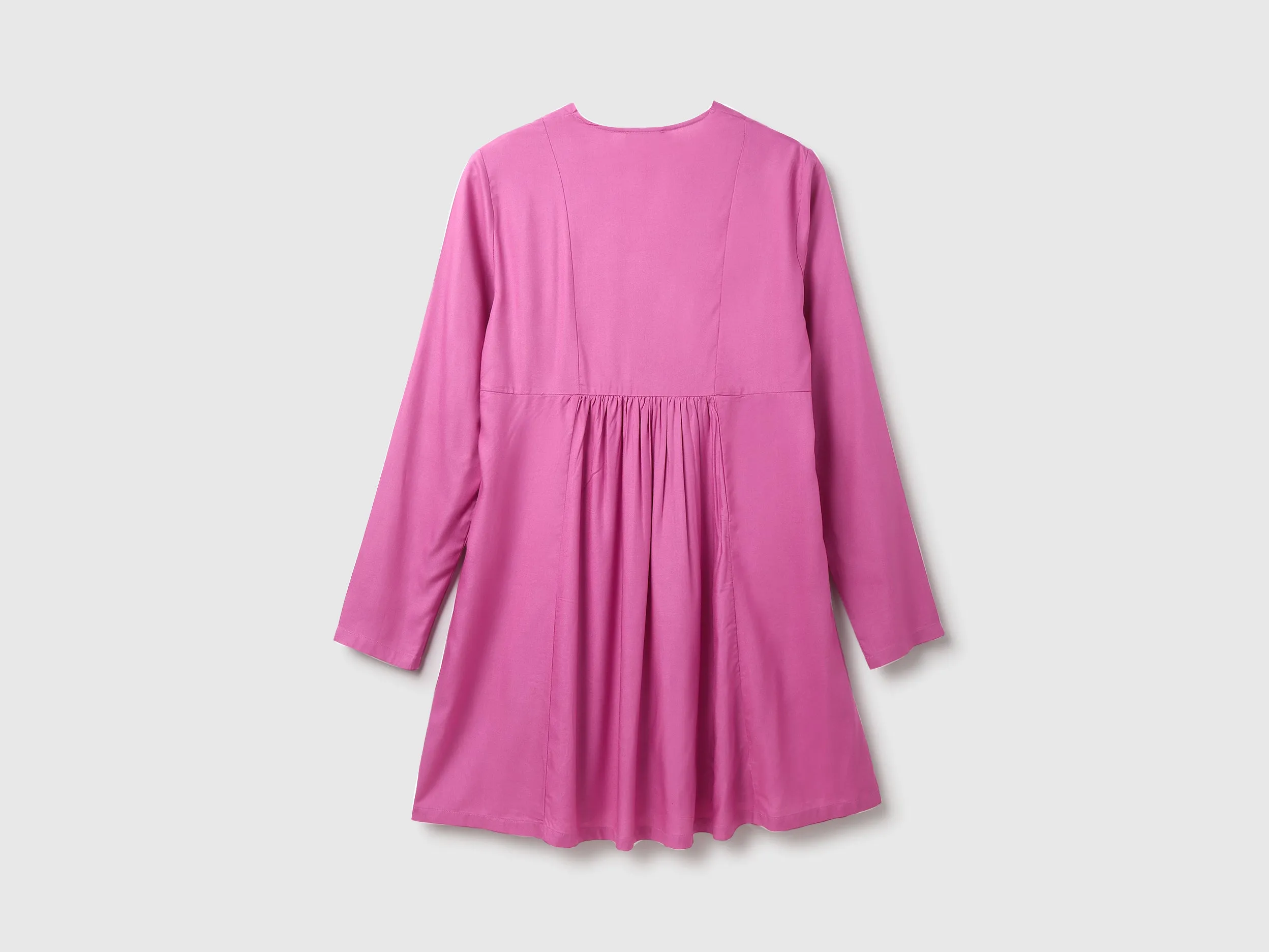 Viscose Solid V-Neck Women Dresses