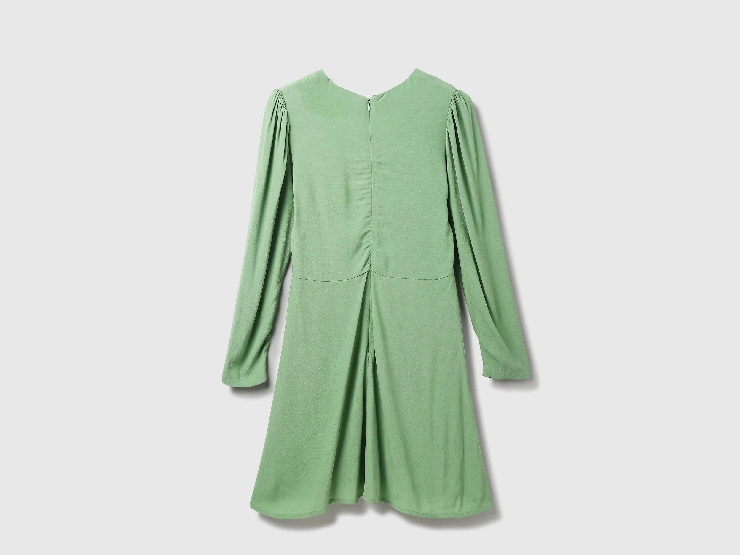 Viscose Solid V-Neck Women Dresses