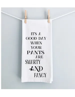 when your pants are both smart and fancy - funny bar kitchen towel LG