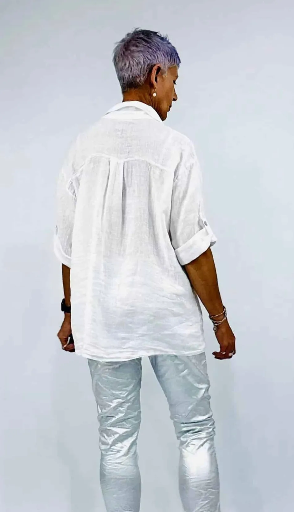 White Linen Pocket Shirt