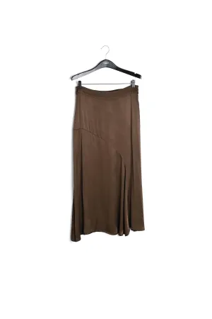 Wide midi skirt