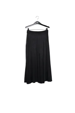 Wide midi skirt