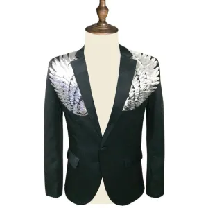 Wing Sequin Blazer Slim Fit