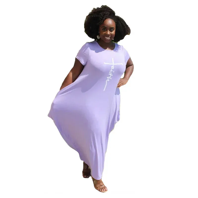Women Dresses Summer 2021 Plus Size 5xl Wholesale Solid Casual Pockets Bodycon Super Stretchy Streetwear Maxi Dress Dropshipping