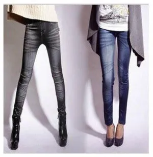 Women Slim Jeans Stretchy Jeggings Leggings Skinny Pencil Pants Trousers