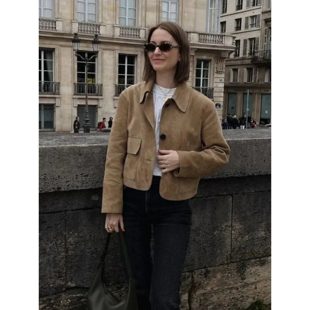 Women's Vintage Long Sleeve Spring Jacket | Lightweight