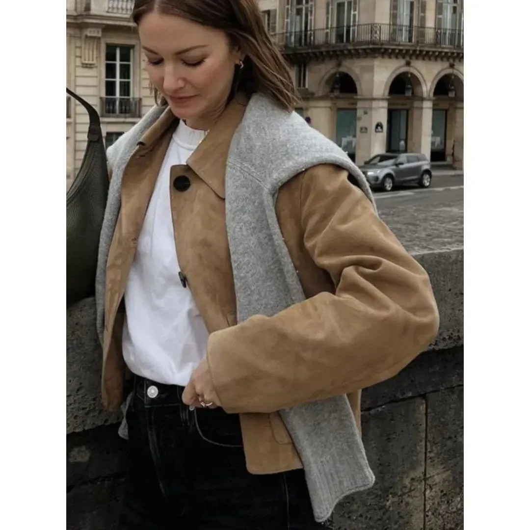 Women's Vintage Long Sleeve Spring Jacket | Lightweight
