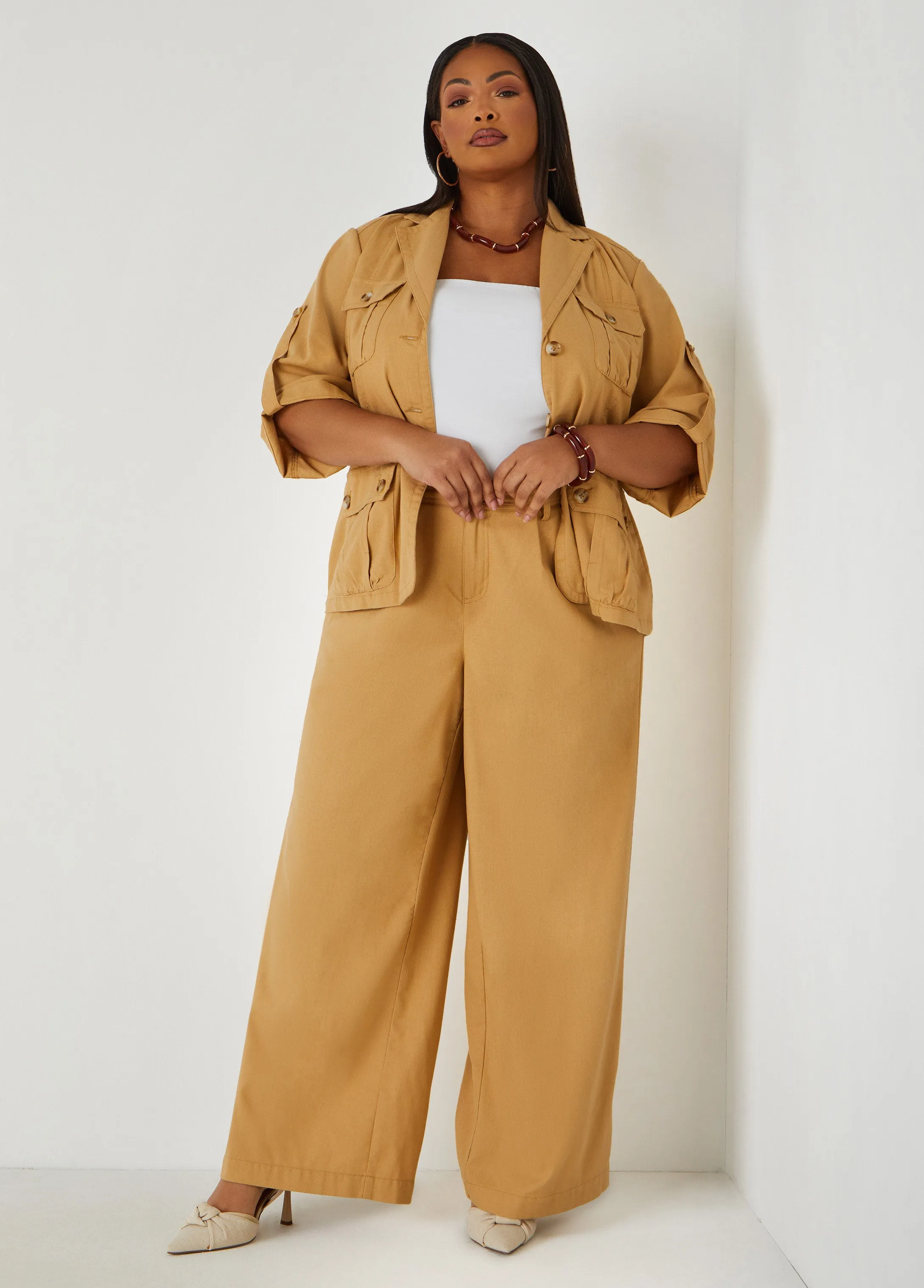 Woven Cargo Jacket