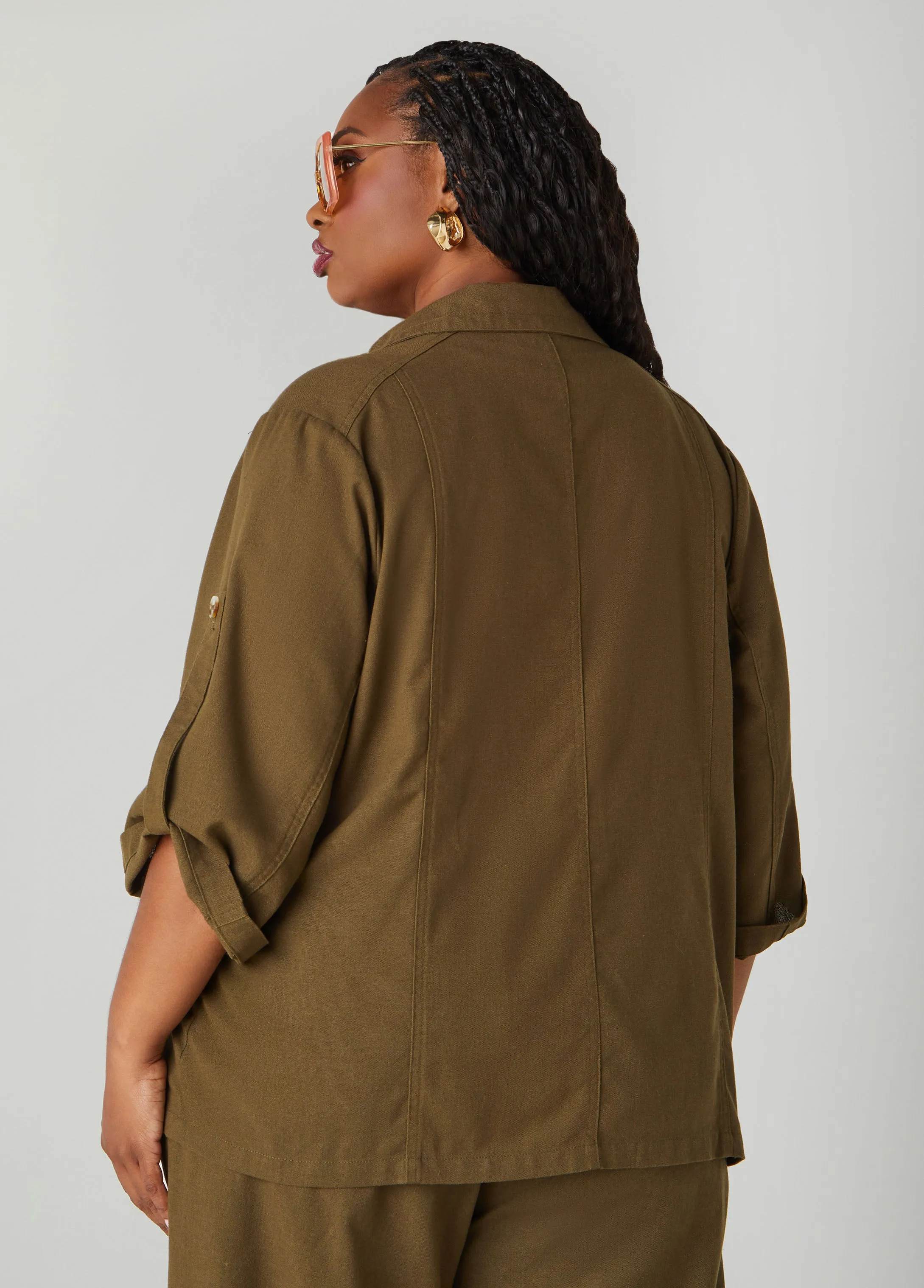 Woven Cargo Jacket