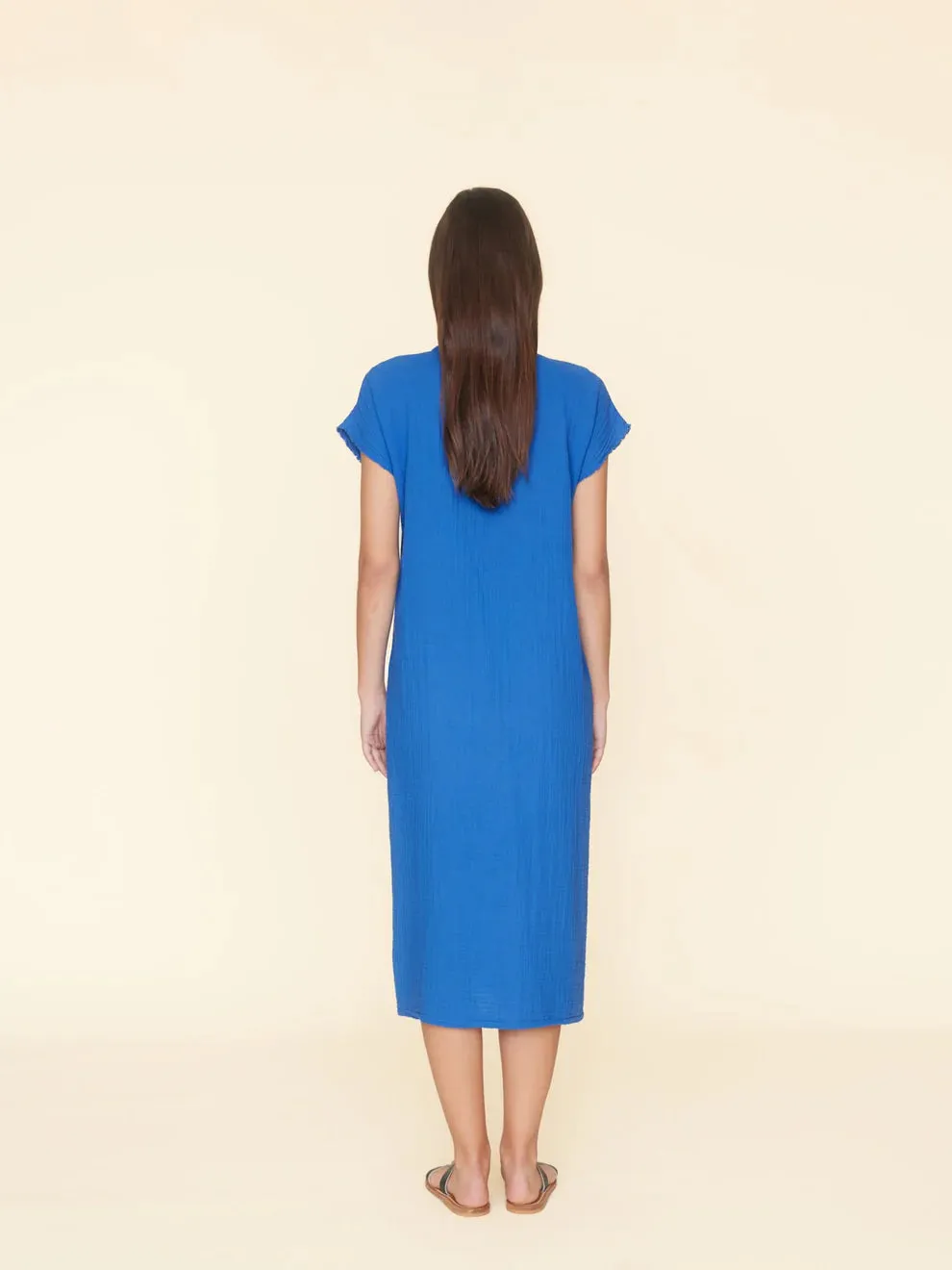 Xixchg004 Deep Wave Midi Dress