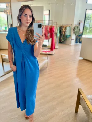 Xixchg004 Deep Wave Midi Dress