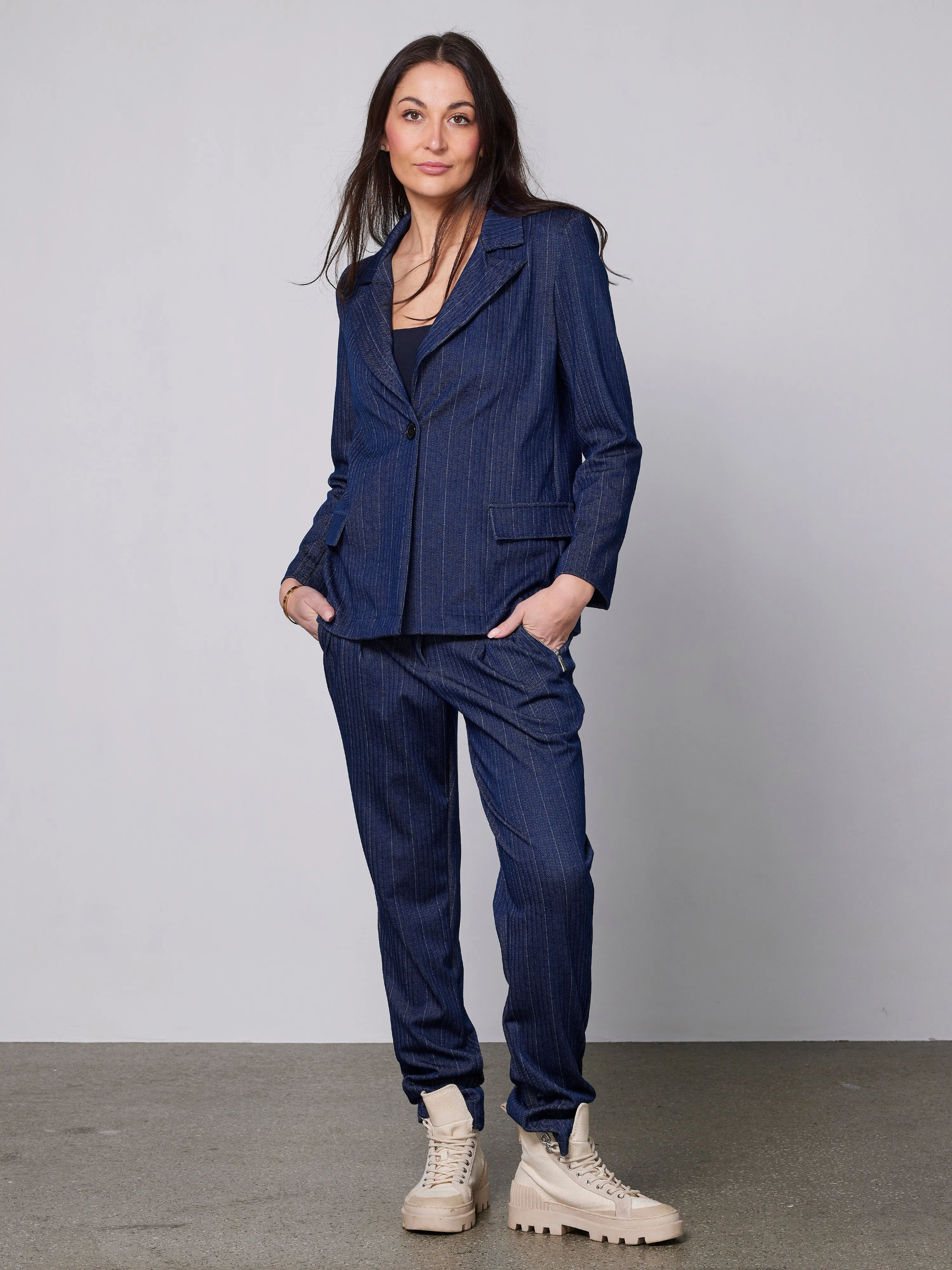 YNN blazer - Blue Stripe