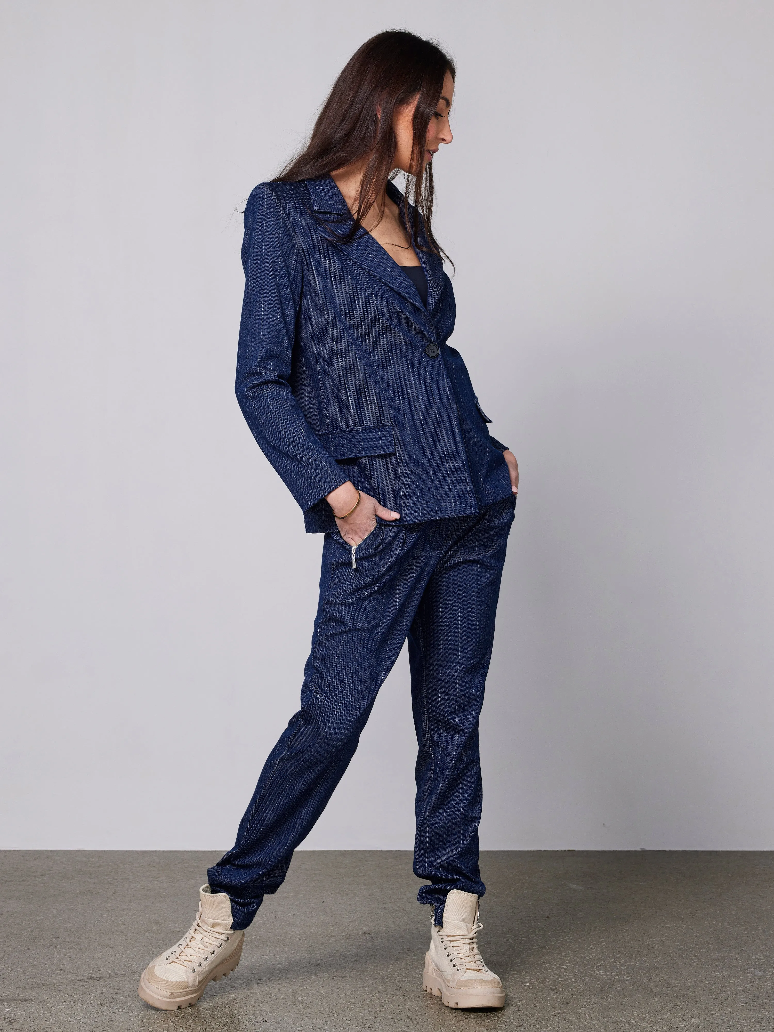 YNN blazer - Blue Stripe