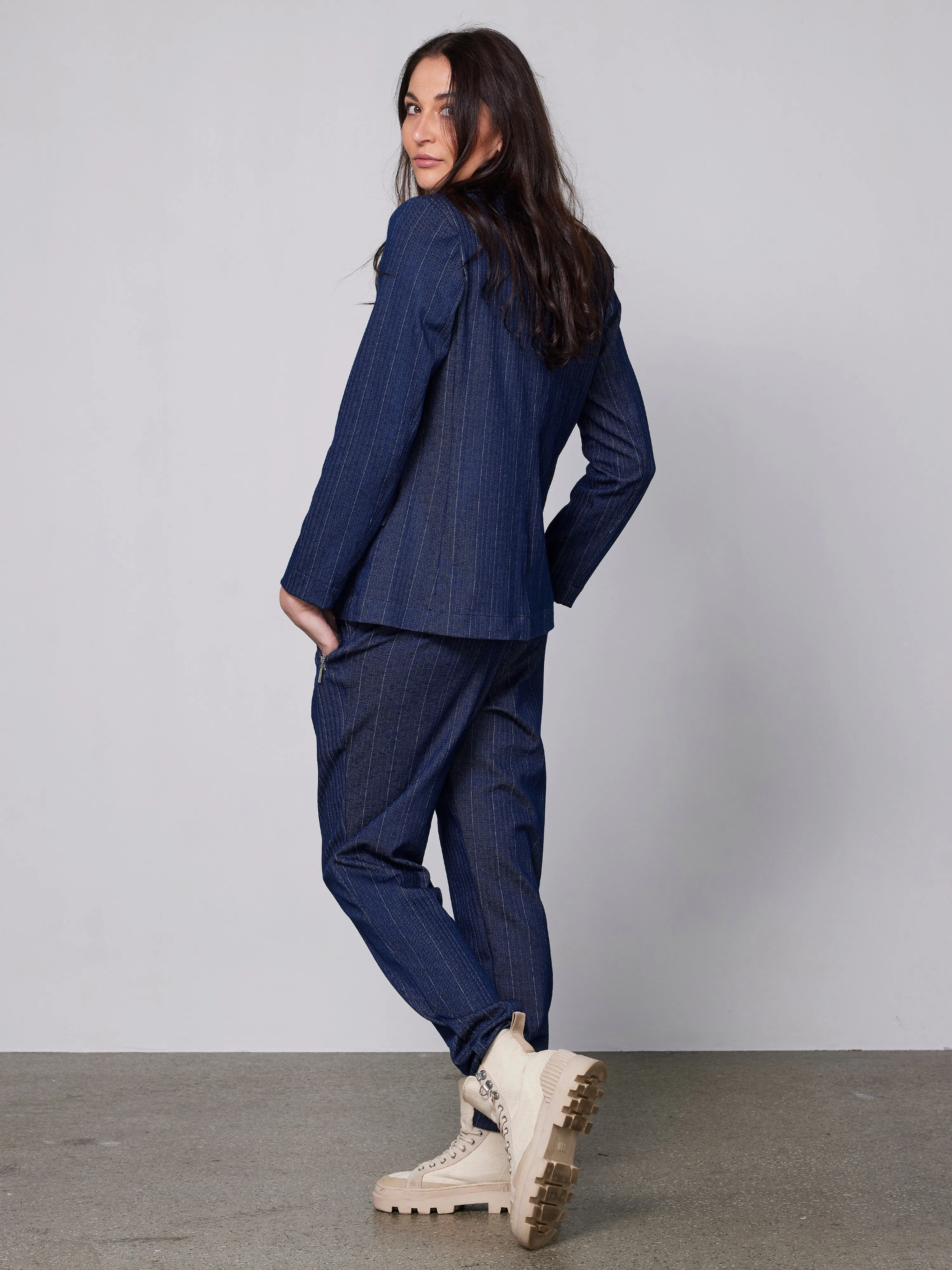 YNN blazer - Blue Stripe