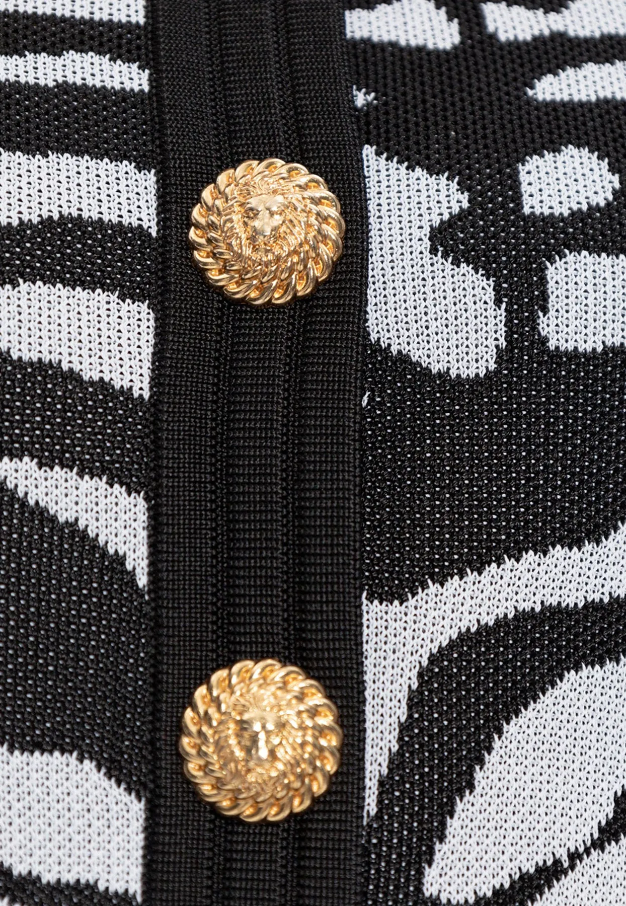 Zebra Print Mini Knit Skirt